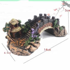 Fabricantes para pecera, accesorios decorativos para puentes, mesa de escalada de <span class=keywords><strong>tortuga</strong></span> de resina, puente de arco Retro, manualidades decorativas - Product Image 1