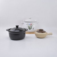 Ustensiles de cuisine japonais en céramique, casseroles en argile avec couvercle pour la soupe de cuisine, chauffe-plats et casseroles chaudes