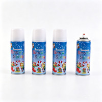 Nouveau spray de neige artificielle de Noël en forme d'ours de 250 ml pour vitres, bouquets de fleurs, fêtes de fin d'année, décorations d'hiver