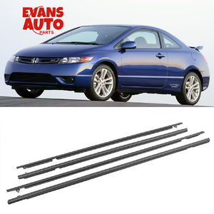Garniture de vitre de porte de <span class=keywords><strong>voiture</strong></span> chromée pour Honda Civic 2006 2007 2008 2009 2010 2011 Garniture de moulure brillante - Product Image 1
