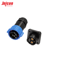 Connecteur étanche M23 2+1+3 broches à verrouillage par pression IP67 15A 300V 5A 60V, prise mâle et prise femelle pour panneau, pour chargeur de VE