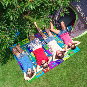 <b>Camping</b> Picnic <b>Mat</b> Rectangular Waterproof Thickened Anti Slip Outdoor Use All Seasons Portable Breathable Storage Friendly - Product Image 1