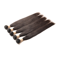 Lots de Cheveux Naturels Brésiliens Vierges Super Double Drawn Lisses Comme des Baguettes, Extensions de Cheveux Humains Bruts 9A, Permanente