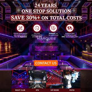 נרגילה טרקלין ריהוט U צורת ויסקי נרגילות בר ספות ספה דלפק סינטטי עור בר מועדון טרקלין מוצק עץ דיסקו ספה - Product Image 5