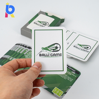 Papier PVC plastique imperméable de haute qualité personnalisé logo de carte à jouer au poker personnalisé avec boîte