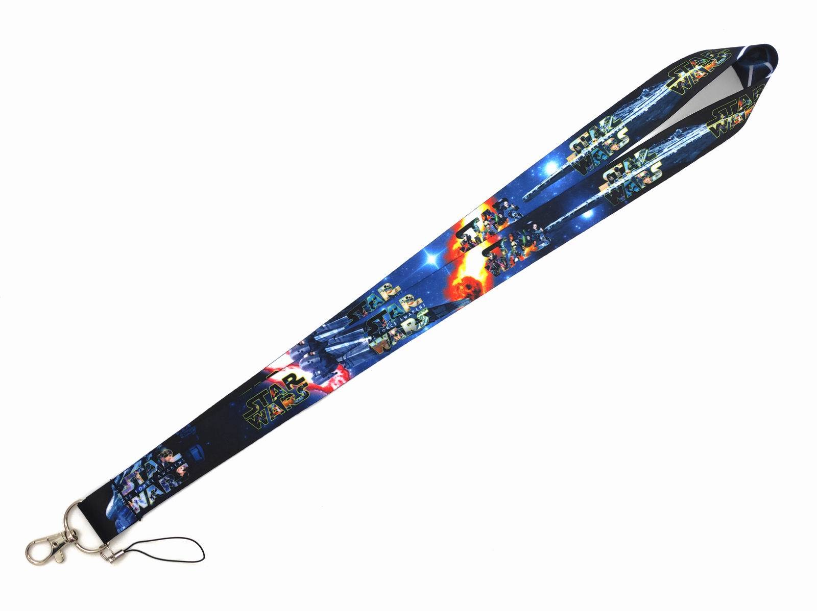 New Anti-Lost Cut Cartoon Star Lanyard Soft Satin Wars Baby Yoda Lanyard Fashion Phone Card Neck Lanyards Wholesale Custom Strap Image 5