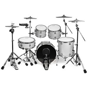 MOINNG Drum Set Musical Wooden Instrument Acoustic Drums Electronic Kit With 5 drum 4 cymbal
