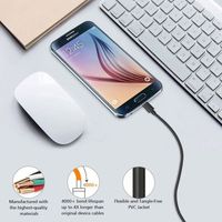 Câble de charge Micro USB pour téléphone portable, chargeur pour S4 S6 S7, câble de données Android