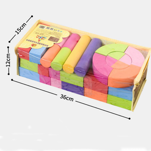 Blocs de construction en mousse souple Eva, 50 pièces, blocs de construction pour enfants de 3 à 4 ans, jouets de bureau pour la petite enfance, jouets pour <span class=keywords><strong>chambre</strong></span> d'enfant - Product Image 6
