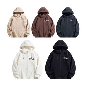 Hoodies unisexes et sweats courts en molleton, design original, personnalisables en usine, effet délavé soleil, vierges pour impression de logo - Product Image 3