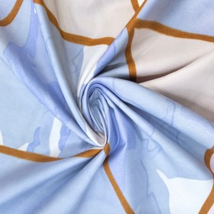Bé màu xanh 100% Polyester Vải bán buôn bộ đồ giường đặt - Product Image 1