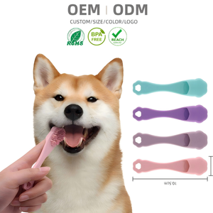 <span class=keywords><strong>Brosse</strong></span> à dents écologique HuaLin <span class=keywords><strong>pour</strong></span> animaux de compagnie (chats <span class=keywords><strong>et</strong></span> chiens) avec poils en silicone <span class=keywords><strong>et</strong></span> <span class=keywords><strong>dentifrice</strong></span> <span class=keywords><strong>pour</strong></span> soins dentaires <span class=keywords><strong>et</strong></span> toilettage – Vente en gros fabricant - Product Image 1