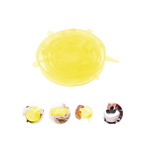 Tapas Elásticas de Silicona de Varios Tamaños, Expandibles, Duraderas y Reutilizables, Envoltura Elástica de Silicona para Tazas, Tazones, Platos y Ollas - Product Image 1