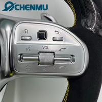 Volant en fibre de carbone et simili daim, nouvelle version améliorée, pour Mercedes-Benz AMG C E S-Class AMG W204 W205 W207 W211 W212 W213 W221W222