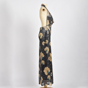 เดรสคอวีลึกสำหรับงานปาร์ตี้เดรสคอวีลึกดีไซน์ใหม่ - Product Image 2