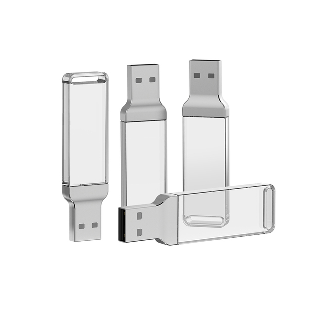 New Design Acrylic Usb Flash Drive 8gb Lighting Flash Disk 8gb 16gb 32gb 64gb 128gb Led Usb Stick Usb 2.0 3.0