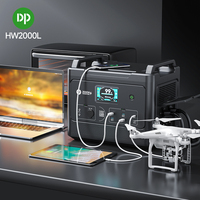 Chargeur sans fil 15W 2000W Batterie externe mobile portable Générateur de centrale électrique Panneau solaire de stockage d'énergie d'urgence pour l'extérieur