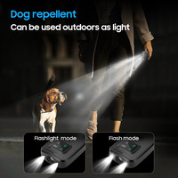 Répulsif à ultrasons portable pour chiens, rechargeable par USB, en plastique, dispositif anti-aboiement avec lumière LED