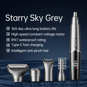 5 in 1 <strong>Hair</strong> <strong>Trimmer</strong> for <strong>Men</strong> Grooming Kit Electric Beard Shaver Facial Body Eyebrow <strong>Nose</strong> Ear <strong>Trimmer</strong> Body Groomer <strong>Trimmer</strong> - Product Image 6