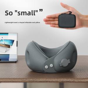 Almohada portátil para dormir en forma de U para viajes en avión, envoltura de soporte para el cuello plegable para el descanso en movimiento - Product Image 5