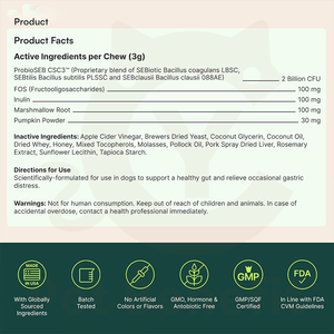 Masticables Probióticos para la Salud Intestinal de <span class=keywords><strong>Perros</strong></span> y Gatos, Suplemento Digestivo Prebiótico, Vitaminas del <span class=keywords><strong>Complejo</strong></span> <span class=keywords><strong>B</strong></span>, Absorción Rápida, Equilibra el Sistema Digestivo - Product Image 2