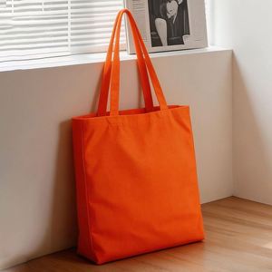 Bolsa de Lona de Algodón Puro Colorida al por Mayor, Bolsa de Compras de Lona de Algodón de Mano Estilo Ins, Bolsa de Compras Diaria de Lona - Product Image 1