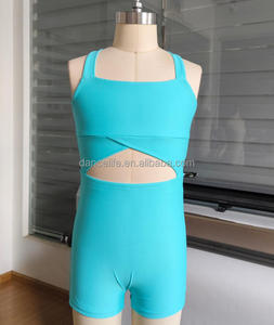 Trajes de bailarina para niñas, ropa de entrenamiento de danza, leotardo de ballet con tirantes cruzados en la espalda, unitardo, leotardo de gimnasia - Product Image 5