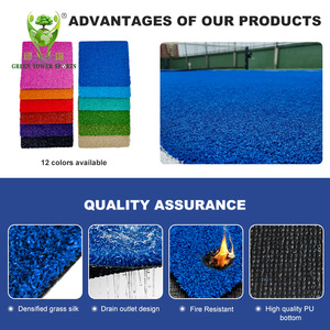 <span class=keywords><strong>Gazon</strong></span> <span class=keywords><strong>synthétique</strong></span> professionnel pour padel, 9000 Dtex, avec support en PU, 12 mm, bleu, pour terrains de padel - Product Image 4