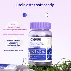 Gummies à la <span class=keywords><strong>myrtille</strong></span>, anthocyanine et ester de <span class=keywords><strong>lutéine</strong></span>, virales sur TikTok, personnalisation OEM sous marque privée, non destinées aux enfants, pour une meilleure densité osseuse - Product Image 2
