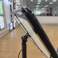 Boîte à lumière LED rectangulaire A2/A3 sur pied pour publicité et menu, avec cadre à clipser sur le devant