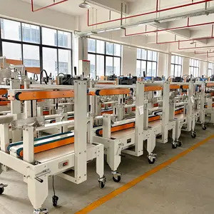 Adhesive Tape Carton Box Seal Packaging Machine Auto Adhesive Tape Carton Sealing Packing Close Box Machine Flap Close Case Folder Sealer