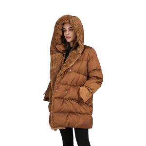 2021 Customized Warm Faux Fur Collar <strong>Hooded</strong> <strong>for</strong> Ladies Down Long Plus Size <strong>Women</strong> Jacket and <strong>Winter</strong> Puffer <strong>Coat</strong> - Product Image 6