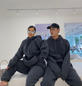 Hiver 2025 Ensemble Deux Pièces Personnalisé à Capuche pour <span class=keywords><strong>Femme</strong></span>, Pantalon de <span class=keywords><strong>Jogging</strong></span> Long de Fitness, Sweat à Capuche et Pantalon de Survêtement - Product Image 6