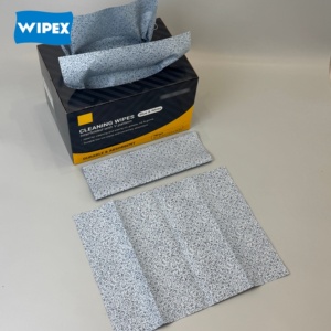 <span class=keywords><strong>WIPEX</strong></span> Serviettes de nettoyage en PP à motif en V, bleues, jetables, à faible peluchage, pour nettoyer l'huile, la graisse, l'encre et la saleté - Product Image 3