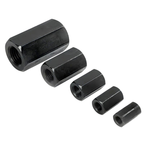 Gb56 Đen Oxit nặng Hex Nut dày thêm dài thô chủ đề cường độ cao Hex khớp nối Nut M16 M18 M20 M22 M24 M27 M30-M48 - Product Image 2