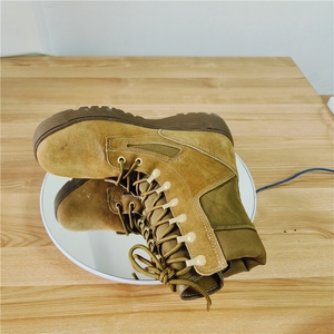 DFT1124 LAMAI Bottes de désert en cuir de vachette suédé personnalisées couleur Coyote Vert Désert, Bottes de désert marron foncé - Product Image 4