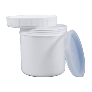 Pot en plastique HDPE avec couvercle à vis et couvercle intérieur pour l'emballage de particules et de poudres de purification d'air chimique Shuishan 500 ml - Product Image 1