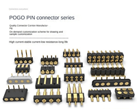 Connecteur magnétique Pogopin 4 broches écologique à montage latéral coudé à 90 degrés pour montres connectées et étuis de chargement d'écouteurs