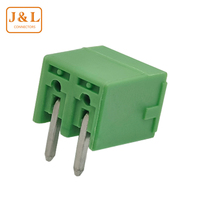 Haute précision en laiton PCB bornier en-tête 3.96mm pas vert boîtier enfichable étain plaqué à Angle droit fil câble connecteur