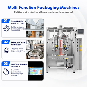 Máquina Empacadora de Arroz Totalmente Automática ZV-640 para Bolsas de 1 kg, 2 kg y 5 kg, Máquina de Empaque Vertical para Arroz, Azúcar y Granos - Product Image 2