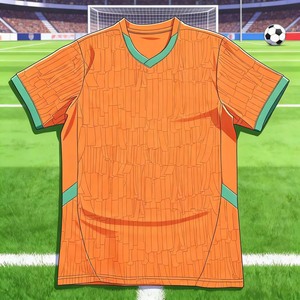 Vêtements de sport en maille légère à manches courtes, respirants et à séchage rapide, t-shirt de football personnalisé avec logo, t-shirt pour supporters de football - Product Image 2