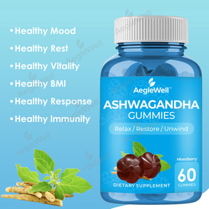 เอเกลเวลล์ แอกวากันดา กัมมี่ส์ สารสกัดจากรากอัชวกันดาเข้มข้น ผสมวิตามินดี2 สำหรับผู้ชายและผู้หญิง - Product Image 3