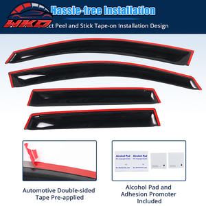 Pare-soleil en acrylique pour Honda Fit GD3 07-08, déflecteur de pluie, protection des vitres latérales des portes de voiture, lot de 4 pièces - Product Image 4