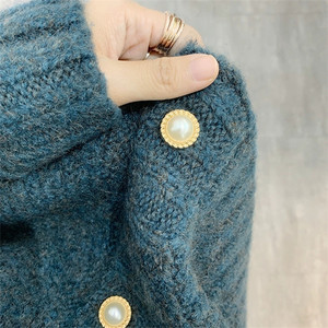 Cao Cấp Phong Cách Nút Vuông Phụ Kiện Cho Phụ Nữ Rhinestone Nút Chân Phong Cách Thời Trang Trang Phục Áo Sơ Mi Mạ Kỹ Thuật - Product Image 2