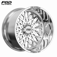 Jantes forgées en alliage d'aluminium FGD Deep 22x12 24x14 26x16 8X170 8x180 pour camions tout-terrain Ford F-150 GMC Ram 1500 2500 3500