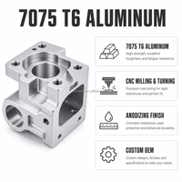 Pièces en aluminium 7075 T6 usinées sur commande par CNC, tournage, aéronautique, anodisation, usine OEM