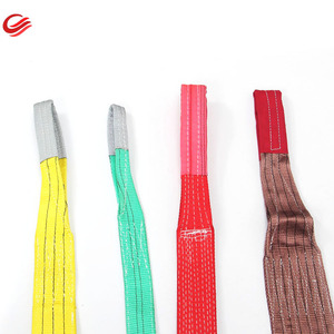 Poliester Anyaman Roda Pulley Heavy Duty Sling Sabuk Angkat