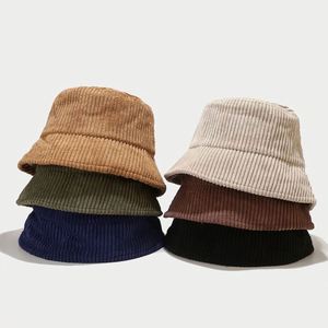 Chapeau Bob en Velours Côtelé Décontracté, Nouvelle Tendance Coréenne Automne Hiver, Protection Solaire Extérieure, Style Rétro, Vente en Gros - Product Image 1