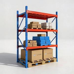 공장 직접 맞춤형 헤비 듀티 팔레트 선반 녹색 안전 스토리지 랙 산업용 무료 조정 창고 높이 - Product Image 1