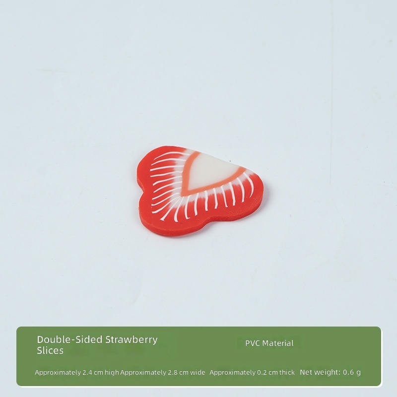 Red Double-sided strawberry slices